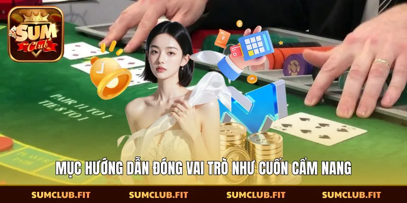Mục hướng dẫn đóng vai trò như cuốn cẩm nang