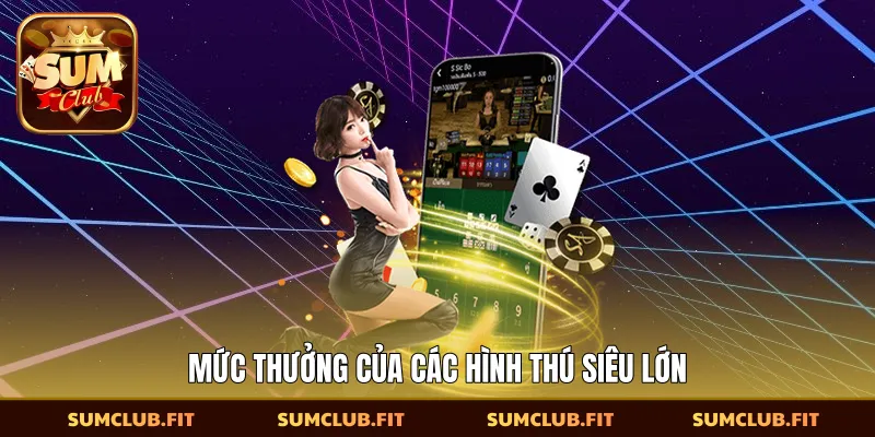 Mức thưởng của các hình thú siêu lớn