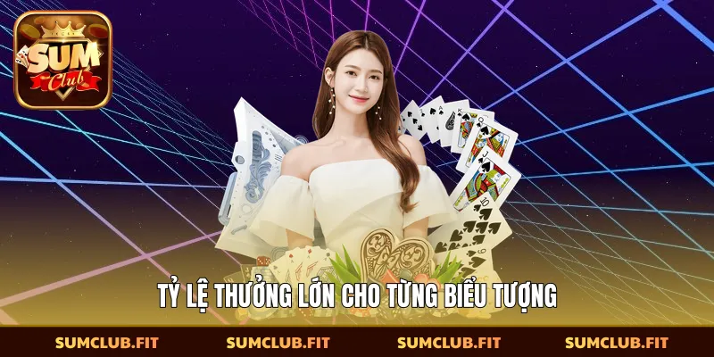 Tỷ lệ thưởng lớn cho từng biểu tượng